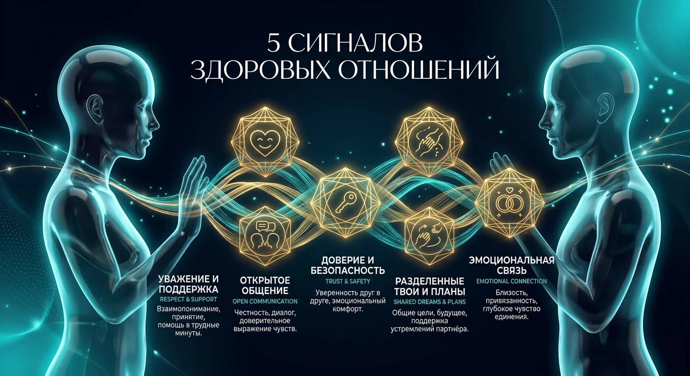Пять сигналов повторяющегося сценария в отношениях — инфографика